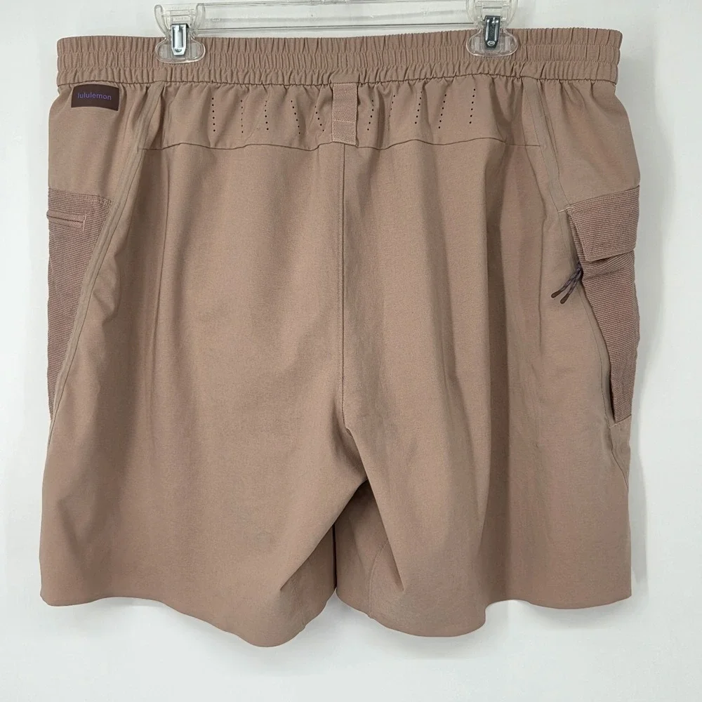 Lululemon Water Repellent Hiking‎ Short Men's XXL Peach 8